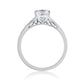 Ron Rosen engagement ring with bead set diamonds on shank at Regard Jewelry inAustin, Texas - Regard Jewelry
