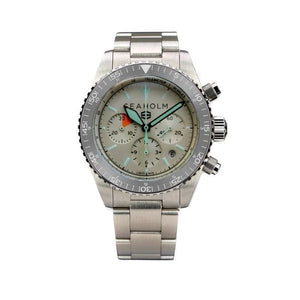 Seaholm Flat Chronograph Watch with White Dial at Regard Jewelry in Austin, Texas - Regard Jewelry