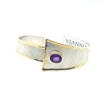 SILVER HANDMADE 1.30CT AMETHYST BRACELET IN AUSTIN, TX. - Regard Jewelry