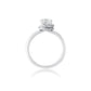 Simple Twist Halo Ring by Ron Rosen at Regard Jewelry in Austin Texas - Regard Jewelry