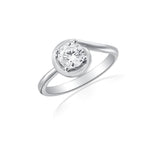Load image into Gallery viewer, Solitaire Swirl Engagement Ring by Ron Rosen at Regard Jewelry in Austin Texas - Regard Jewelry
