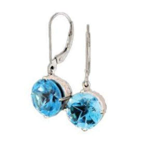 Star Cut Blue Topaz Dangles at Regard Jewelry in Austin, Texas - Regard Jewelry