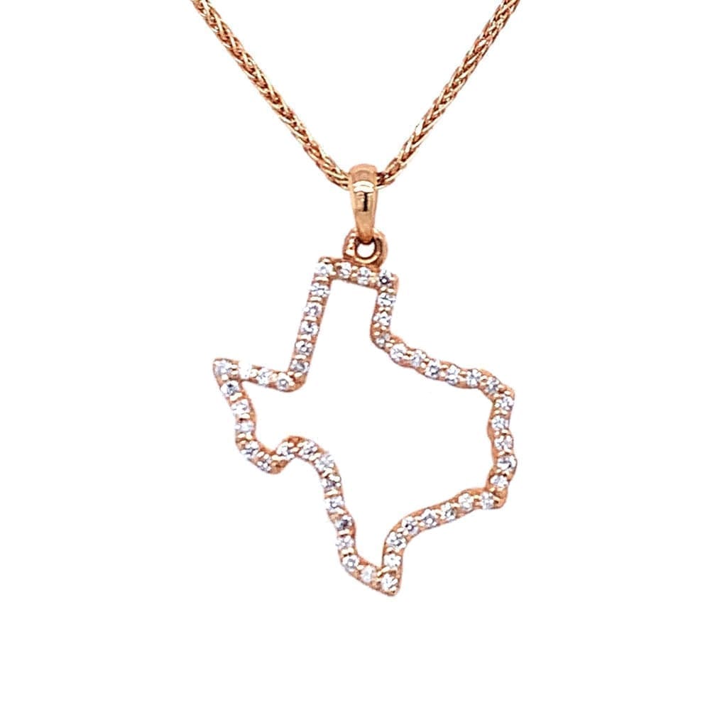 Texas Outline Necklace at Regard Jewelry in Austin, Texas - Regard Jewelry