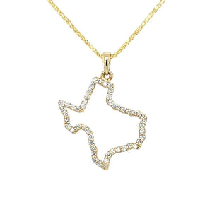 Texas Outline Necklace at Regard Jewelry in Austin, Texas - Regard Jewelry