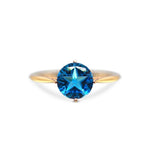 Load image into Gallery viewer, TEXAS STAR CUT BLUE TOPAZ RING IN AUSTIN, TX. - Regard Jewelry

