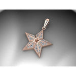 Load image into Gallery viewer, Texas Star Necklace at Regard Jewelry in Austin Texas - 14k

