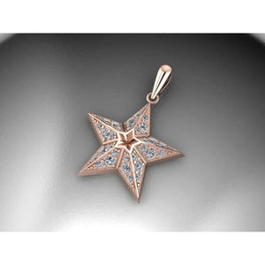 Texas Star Necklace at Regard Jewelry in Austin Texas - 14k