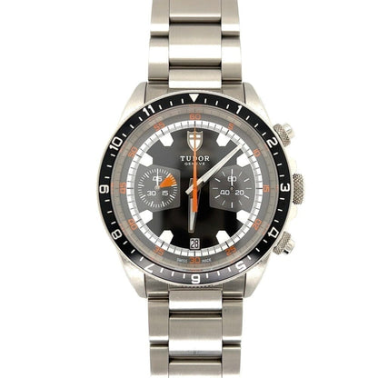 Tudor Heritage Chrono 70330N 42mm Stainless Steel Gray Dial Watch at Regard Jewelry in Austin, Texas - Regard Jewelry