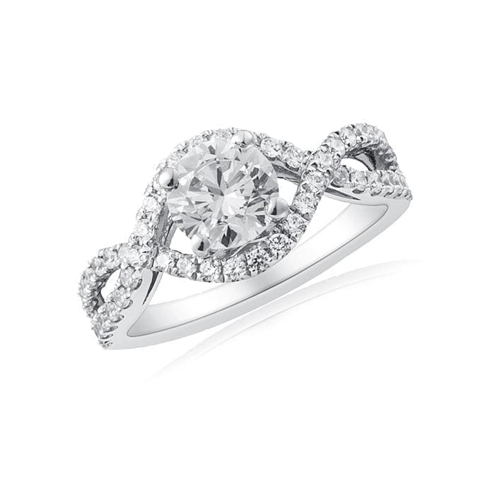 Twisted Halo Engagement Ring by Ron Rosen at Regard Jewelry in Austin Texas - Regard Jewelry