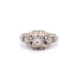 Load image into Gallery viewer, WG Art Deco Old European Diamond Ring at Regard Jewelry in Austin, Texas - Regard Jewelry
