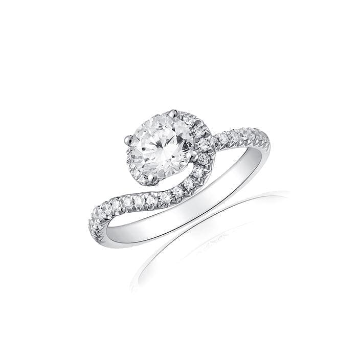 Wrap Around Diamond Engagement Ring by Ron Rosen at Regard Jewelry in Austin Texas - Regard Jewelry