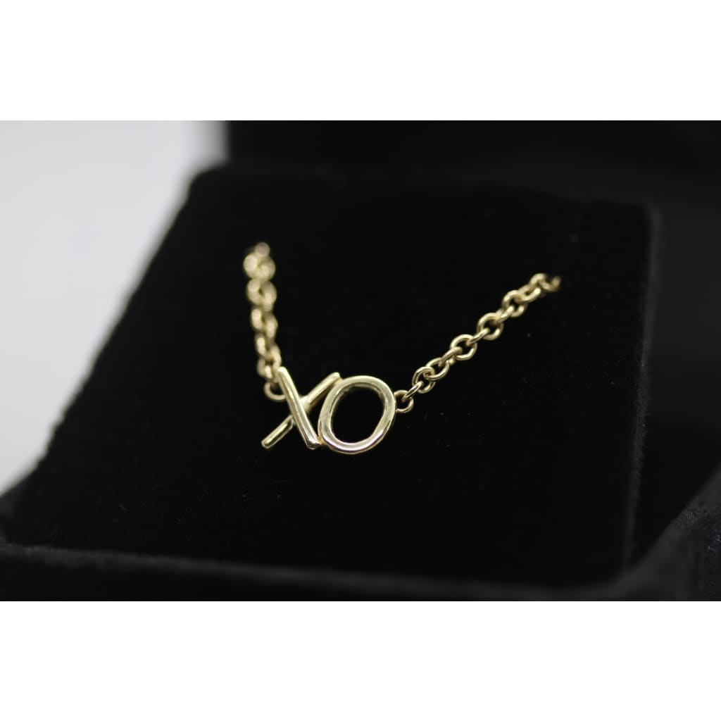 10K YELLOW GOLD DOUBLE XO NECKLACE | Patty Q's Jewelry Inc
