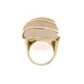 YG Rock Crystal Quartz and Diamond Dome Ring at Regard Jewelry in Austin, Texas - Regard Jewelry
